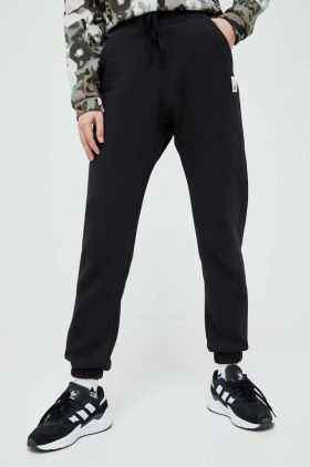 adidas pantaloni de trening culoarea negru, neted