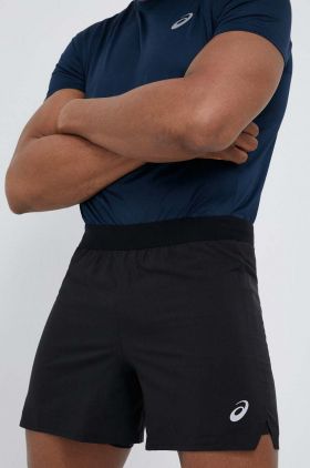 Asics pantaloni scurți de alergare Road culoarea negru