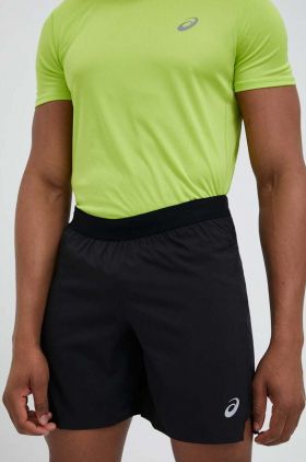 Asics pantaloni scurți de alergare Road culoarea negru