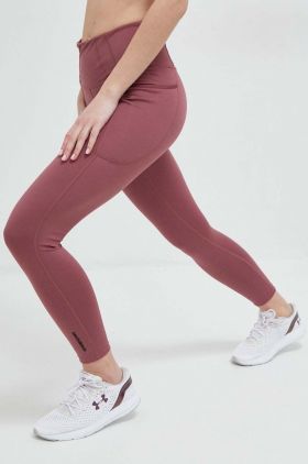 New Balance leggins de antrenament Shape Shield culoarea roz, neted