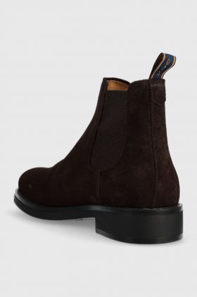 Gant botine din piele intoarsa Brookly barbati, culoarea maro