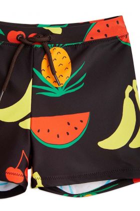 Mini Rodini pantaloni scurti de baie copii culoarea maro