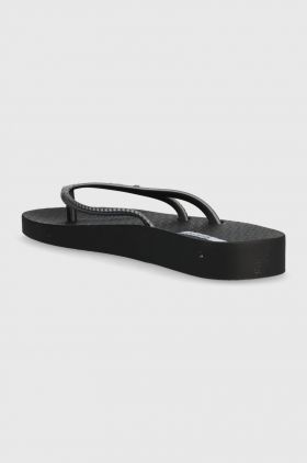 Ipanema slapi BOSSA SOFT V femei, culoarea negru, cu toc plat