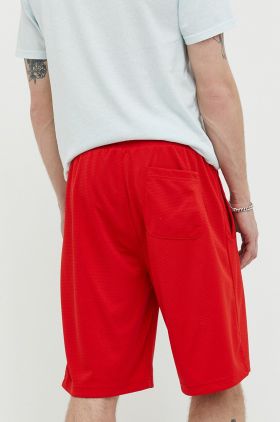 Tommy Jeans pantaloni scurti barbati, culoarea rosu