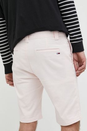 Tommy Jeans pantaloni scurti barbati, culoarea roz