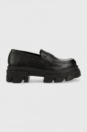 Alohas mocasini Trailblazer femei, culoarea negru, cu platforma, S00381.25