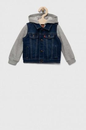 Levi's geaca de blugi pentru copii culoarea albastru marin