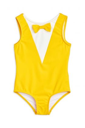 Mini Rodini costum de baie dintr-o bucată pentru copii culoarea galben