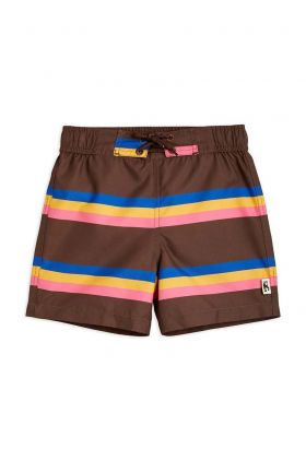 Mini Rodini pantaloni scurti de baie copii culoarea maro