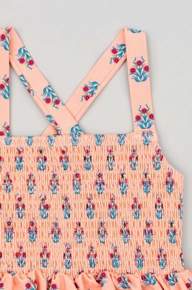 zippy costum de baie pentru copii din două piese culoarea roz