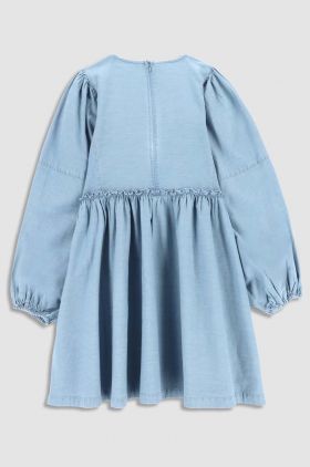 Coccodrillo rochie din denim pentru copii mini, oversize