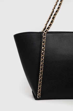 MICHAEL Michael Kors poseta de piele culoarea negru