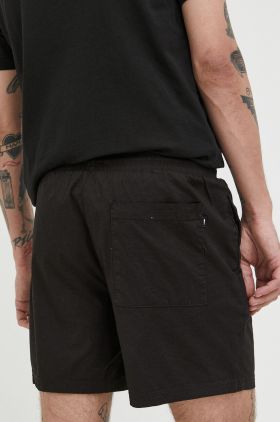 Solid pantaloni scurti barbati, culoarea negru