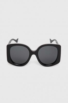 Gucci ochelari de soare femei, culoarea negru