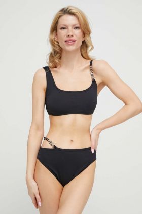 MICHAEL Michael Kors sutien de baie culoarea negru, cupa usor rigidizata