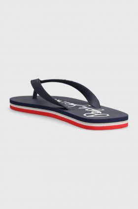 Pepe Jeans slapi BAY BEACH barbati, culoarea albastru marin, PMS70128