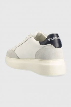 U.S. Polo Assn. sneakers din piele CARDI culoarea alb, CARDI012D
