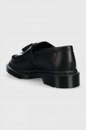 Dr. Martens mocasini de piele Adrian Mono femei, culoarea negru, cu toc plat, DM30637001