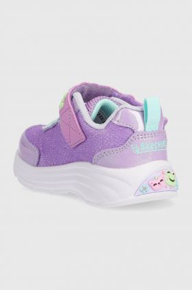 Skechers sneakers pentru copii culoarea violet