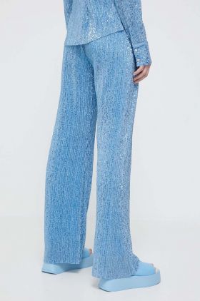 Stine Goya pantaloni femei, lat, high waist