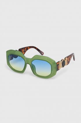 Jeepers Peepers ochelari de soare culoarea verde