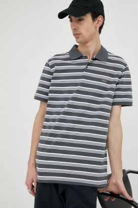 Levi's tricou polo barbati, culoarea gri, modelator