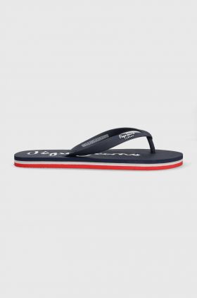 Pepe Jeans slapi BAY BEACH barbati, culoarea albastru marin, PMS70128