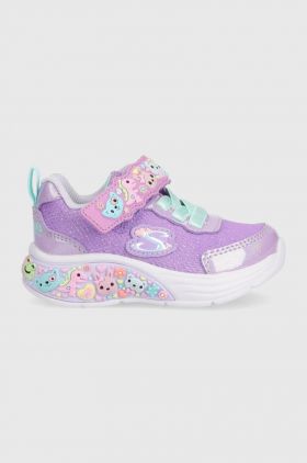 Skechers sneakers pentru copii culoarea violet