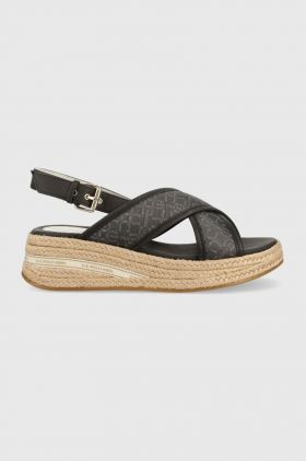 U.S. Polo Assn. sandale GLORY femei, culoarea maro, toc pana, GLORY005D