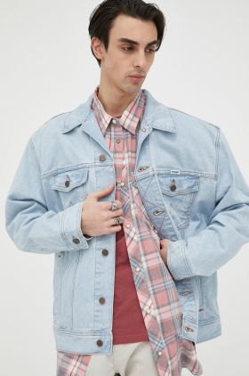 Wrangler geaca jeans barbati, de tranzitie, oversize