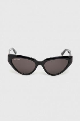 Balenciaga ochelari de soare BB0270S femei, culoarea negru