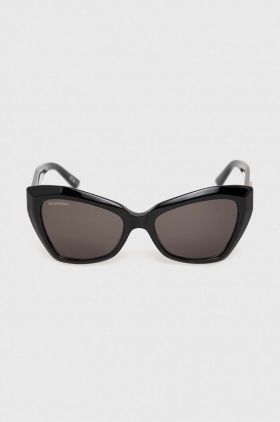 Balenciaga ochelari de soare BB0271S femei, culoarea negru