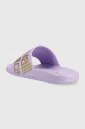 Just Cavalli papuci femei, culoarea violet, 74RB3SZ1