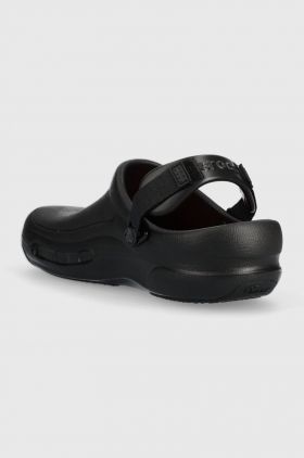 Crocs papuci Bistro Pro Lite Ride Clog femei, culoarea negru 204044