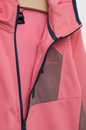 Jack Wolfskin geaca copii ACTIVE JACKET K culoarea roz