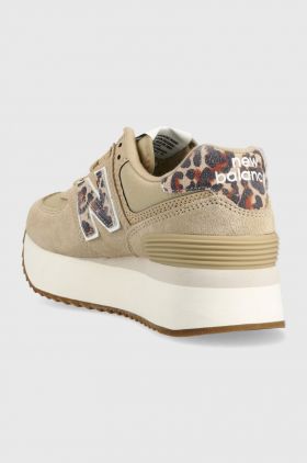 New Balance sneakers WL574ZDC culoarea bej WL574ZDC-ZDC