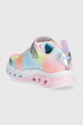 Skechers sneakers pentru copii culoarea argintiu