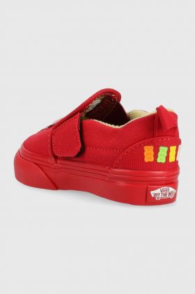 Vans tenisi copii Slip-On V HARIBO HARB GOLD culoarea rosu