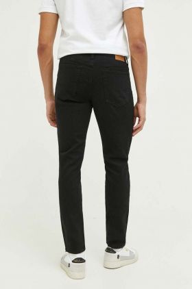 Abercrombie & Fitch jeansi barbati, culoarea negru