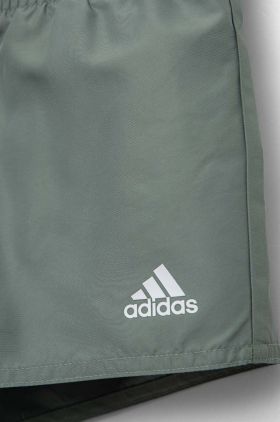 adidas Performance pantaloni scurti de baie copii YB BOS culoarea verde, neted