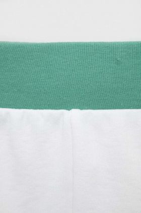 United Colors of Benetton pantaloni scurti copii culoarea alb, neted