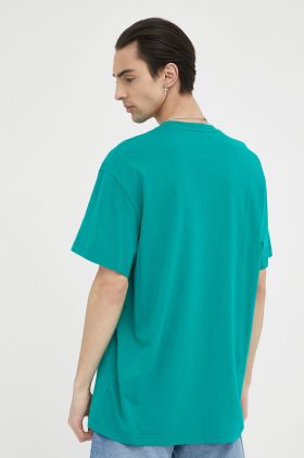 Lee tricou din bumbac culoarea verde, cu imprimeu