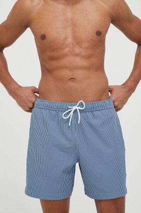 Abercrombie & Fitch pantaloni scurti de baie culoarea albastru marin