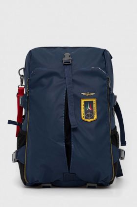 Aeronautica Militare rucsac barbati, culoarea albastru marin, mare, cu imprimeu