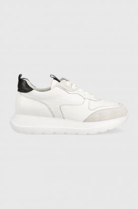 Answear Lab sneakers din piele culoarea alb