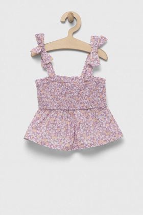 GAP bluza de bumbac pentru copii culoarea violet, modelator