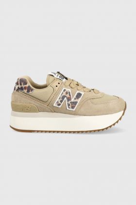 New Balance sneakers WL574ZDC culoarea bej WL574ZDC-ZDC