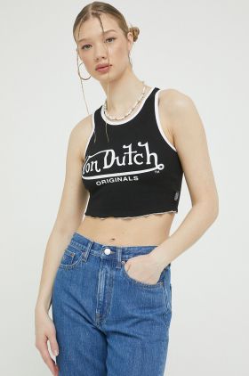 Von Dutch top femei, culoarea negru