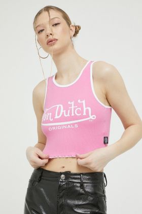 Von Dutch top femei, culoarea roz