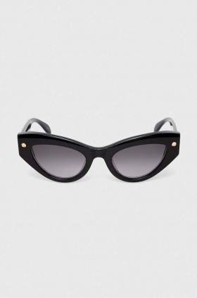 Alexander McQueen ochelari de soare AM0407S femei, culoarea negru